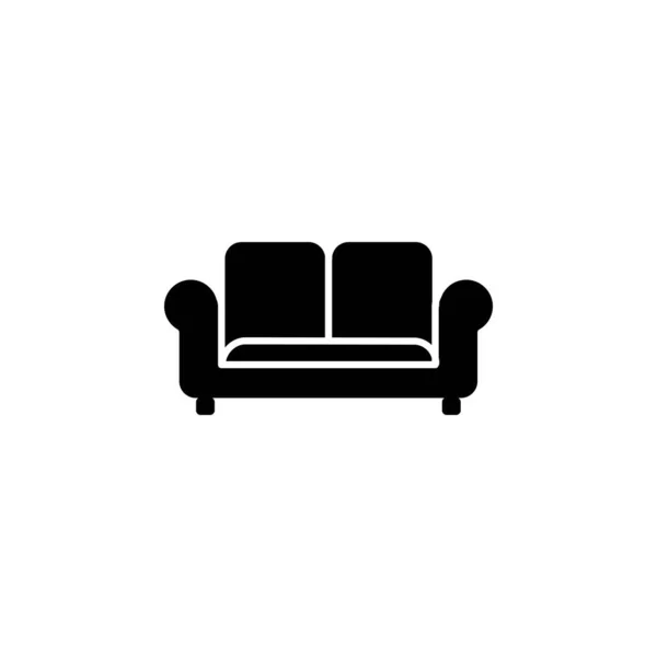 Illustration Vektorgrafik Des Sofa Symbols Passend Für Interieur Möbel Dekoration — Stockvektor