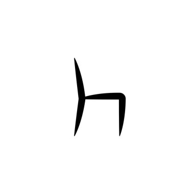 Sandalye simgesinin illüstrasyon vektörü grafiği. Ofis, iç mekan, mobilya vs. için uygun.