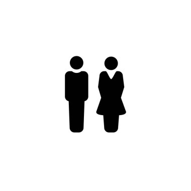 Tuvalet simgesinin illüstrasyon vektörü grafiği. WC, hijyenik, tuvalet vs. için uygun.