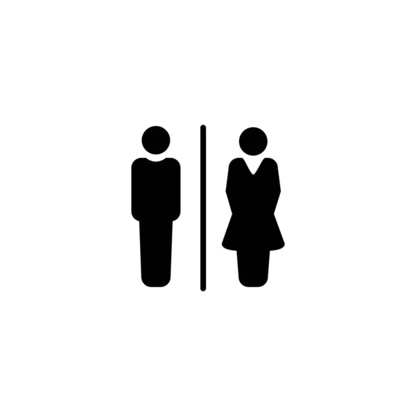 Illustration Graphique Vectoriel Icône Des Toilettes Convient Pour Sanitaires Toilettes — Image vectorielle