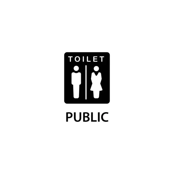 Illustration Vector Graphic Toilet Icon Fit Sanitary Lavatory Couple Etc — Stock Vector