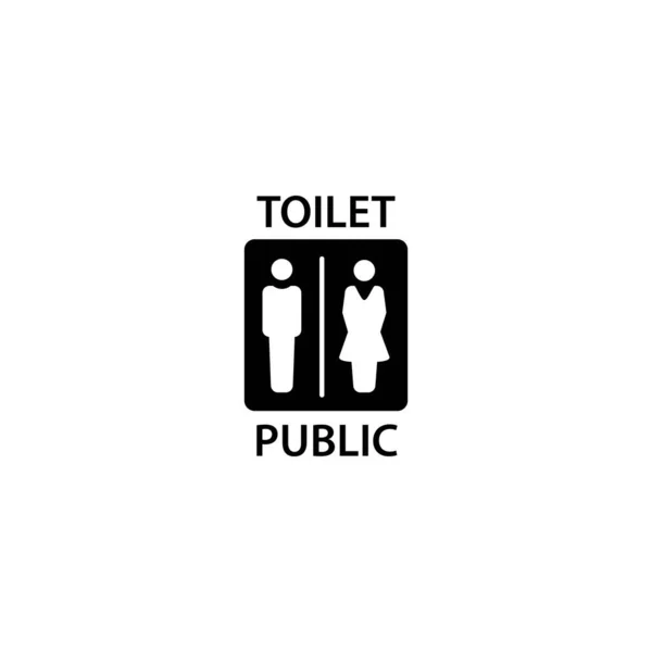Illustration Vektorgrafik Toalettikonen Lämplig För Sanitära Toalett Par Etc — Stock vektor
