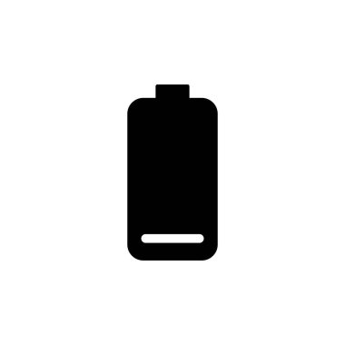 Batarya ikonunun illüstrasyon vektörü grafiği. Güç, yük, alkali, enerji vs. için uygun.