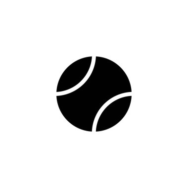 Tenis topu ikonunun illüstrasyon vektörü grafiği. Spor, turnuva, rekabet, hobi vesaire için uygun.
