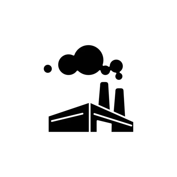Illustrazione Grafica Vettoriale Dell Icona Fabbrica Adatto Energia Industria Edilizia — Vettoriale Stock