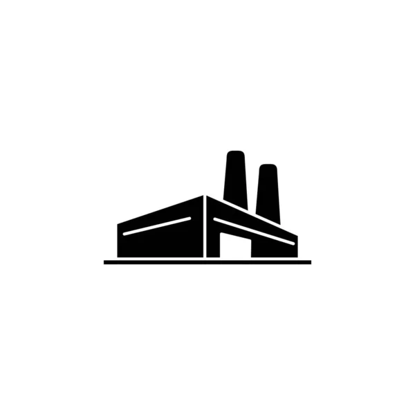 Illustration Vektorgrafik Des Fabriksymbols Fit Für Strom Industrie Bau Raffinerie — Stockvektor