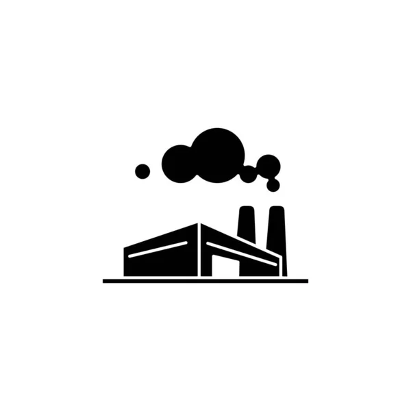 Illustration Vektorgrafik Des Fabriksymbols Fit Für Strom Industrie Bau Raffinerie — Stockvektor