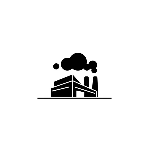 Illustrazione Grafica Vettoriale Dell Icona Fabbrica Adatto Energia Industria Edilizia — Vettoriale Stock