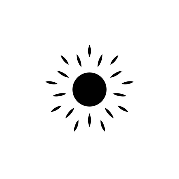 Illustration Vektorgrafik Des Sonnensymbols Fit Für Sonne Sonnenlicht Sonnenschein Sonnenaufgang — Stockvektor