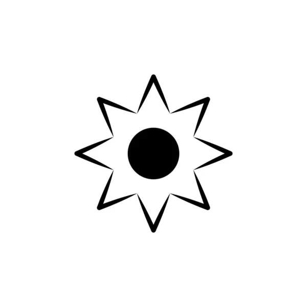 Illustration Vektorgrafik Solsymbolen Passar För Sol Solljus Soligt Soluppgång Etc — Stock vektor
