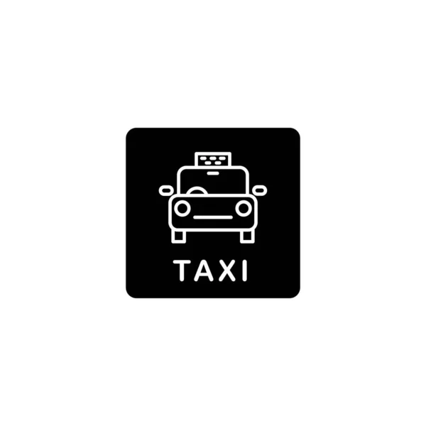 Ilustración Vector Gráfico Del Icono Del Taxi Apto Para Transporte — Vector de stock