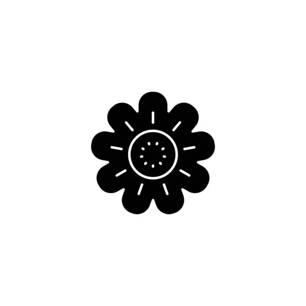 イラスト花のアイコンのベクトルグラフィック 美しい等のためのフィット — ストックベクタ
