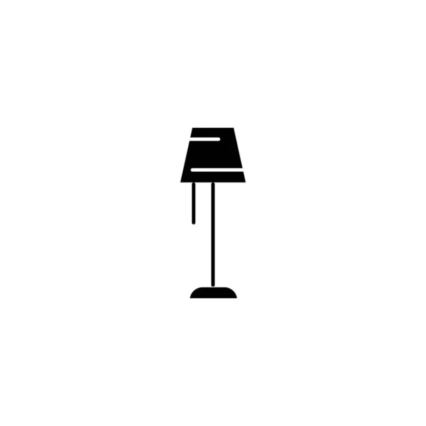 Illustration Graphique Vectoriel Icône Lampe Stand Convient Pour Intérieur Meubles — Image vectorielle
