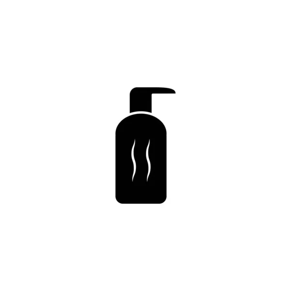 Şampuan Şişesi Ikonunun Görüntü Vektörü Grafiği Konteynır Tüp Paket Duş — Stok Vektör