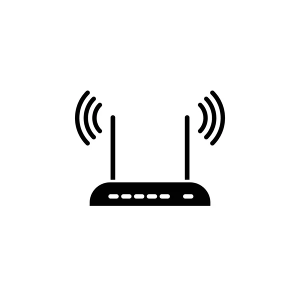 Illustration Vektorgrafik Router Ikonen Passar För Trådlöst Internet Nätverk Switchnav — Stock vektor