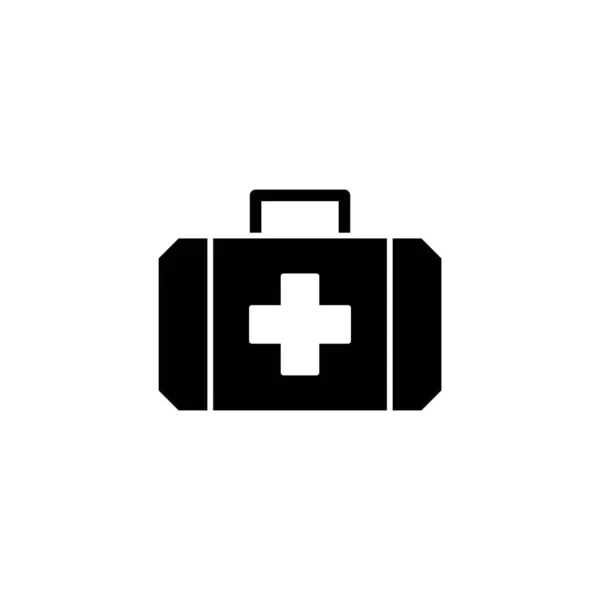 Ilustración Vector Gráfico Kit Médico Bolsa Icono Apto Para Emergencias — Vector de stock