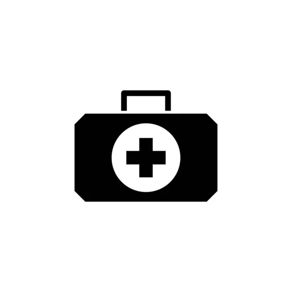 Illustration Vektorgrafik Des Medizinischen Taschensymbols Fit Für Den Notfall Hilfe — Stockvektor