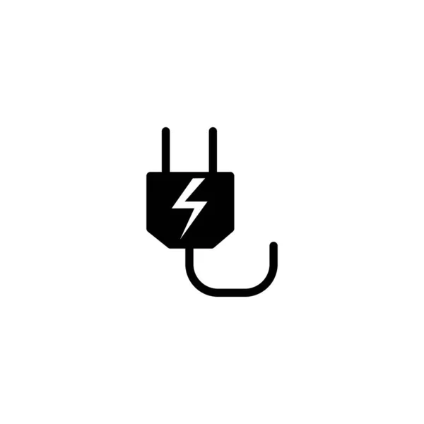 Ilustración Gráfico Vectorial Del Icono Del Enchufe Ajuste Para Electricidad — Vector de stock