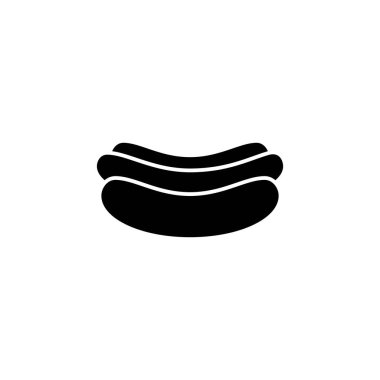 Hotdog simgesi şablonunun İllüstrasyon Vektörü grafiği