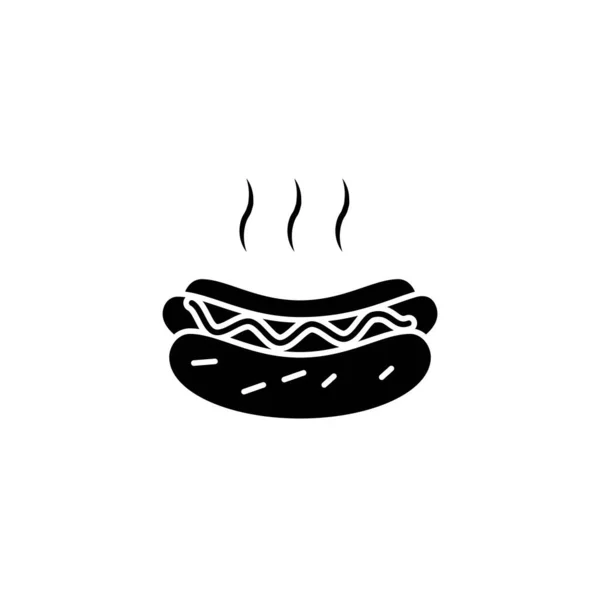 Illustratie Vectorgrafiek Van Hotdog Icoon Template — Stockvector