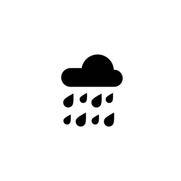 Illustration Vector Graphic Rain Icon Template — Stock Vector