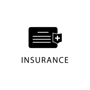 Sigorta simgesi şablonunun İllüstrasyon Vektörü grafiği