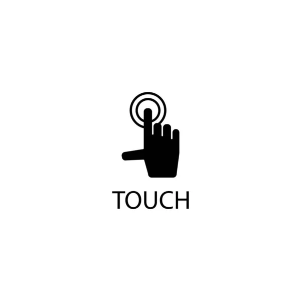 Illustration Vector Graphic Touch Screen Icon Template — Stock Vector