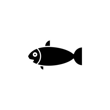 Balık simgesi şablonunun Çizim Vektörü grafiği