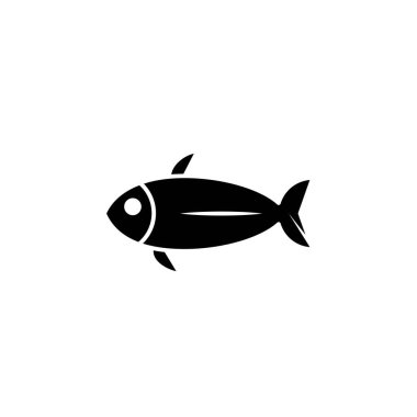 Balık simgesi şablonunun Çizim Vektörü grafiği