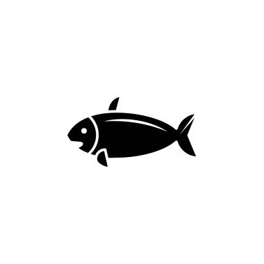 Balık simgesi şablonunun Çizim Vektörü grafiği