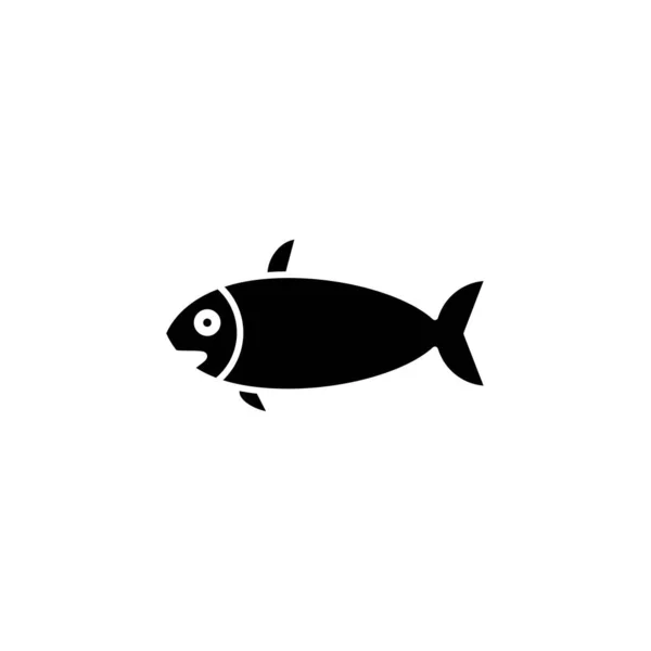Illustration Vector Graphic Fish Icon Template — Stock Vector