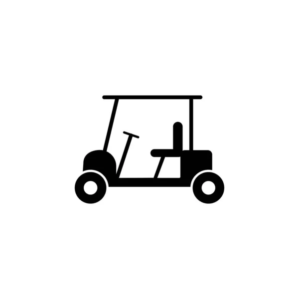 高尔夫球车图标图解设计 矢量图解可用于高尔夫 高尔夫 休闲等主题 — 图库矢量图片