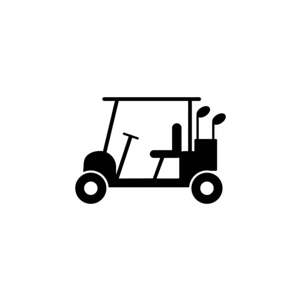 Ikona Wózka Golfowego Projekt Ilustracji Ilustracja Wektor Może Być Używany — Wektor stockowy