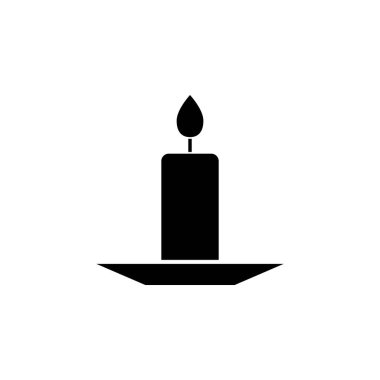 Mum ikonu. Din, doğum günü, kutlama için vektör tasarımı