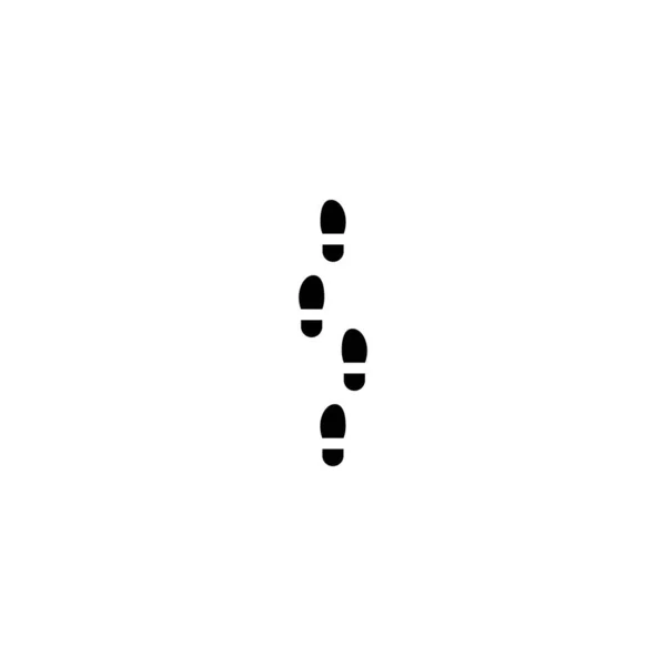 Illustration Vektorgrafik Der Vorlage Für Das Bootprint Symbol — Stockvektor