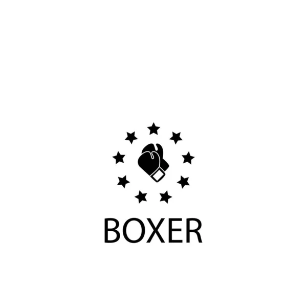 Ilustración Gráfico Vectorial Plantilla Icono Boxeo — Vector de stock