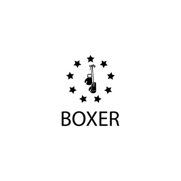 Ilustración Gráfico Vectorial Plantilla Icono Boxeo — Vector de stock