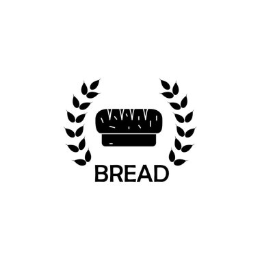Ekmek simgesi şablonunun İllüstrasyon Vektörü grafiği