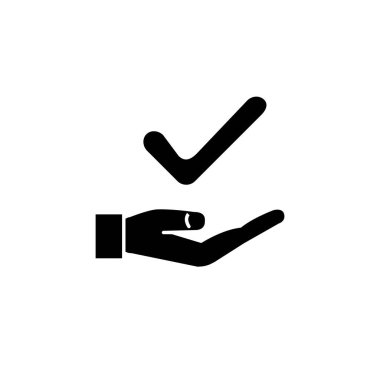 El hareketlerinin resimleme vektörü grafiği onaylanmış simge