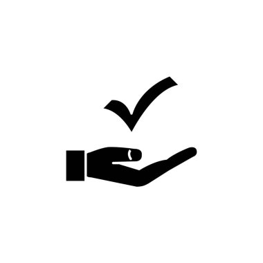 El hareketlerinin resimleme vektörü grafiği onaylanmış simge