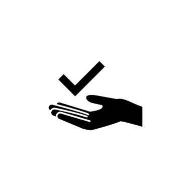 El hareketlerinin resimleme vektörü grafiği onaylanmış simge