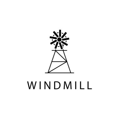 Windmill simge şablonunun Çizim Vektörü grafiği