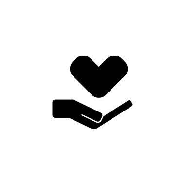 El ve kalbin çizimi, aşk simgesi