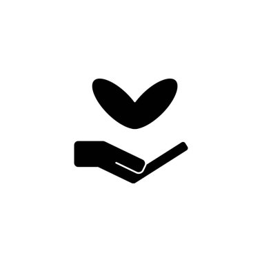 El ve kalbin çizimi, aşk simgesi