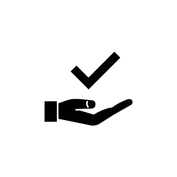 Illustration Vector Graphic Hand Gesture Approved Icon — Stock Vector