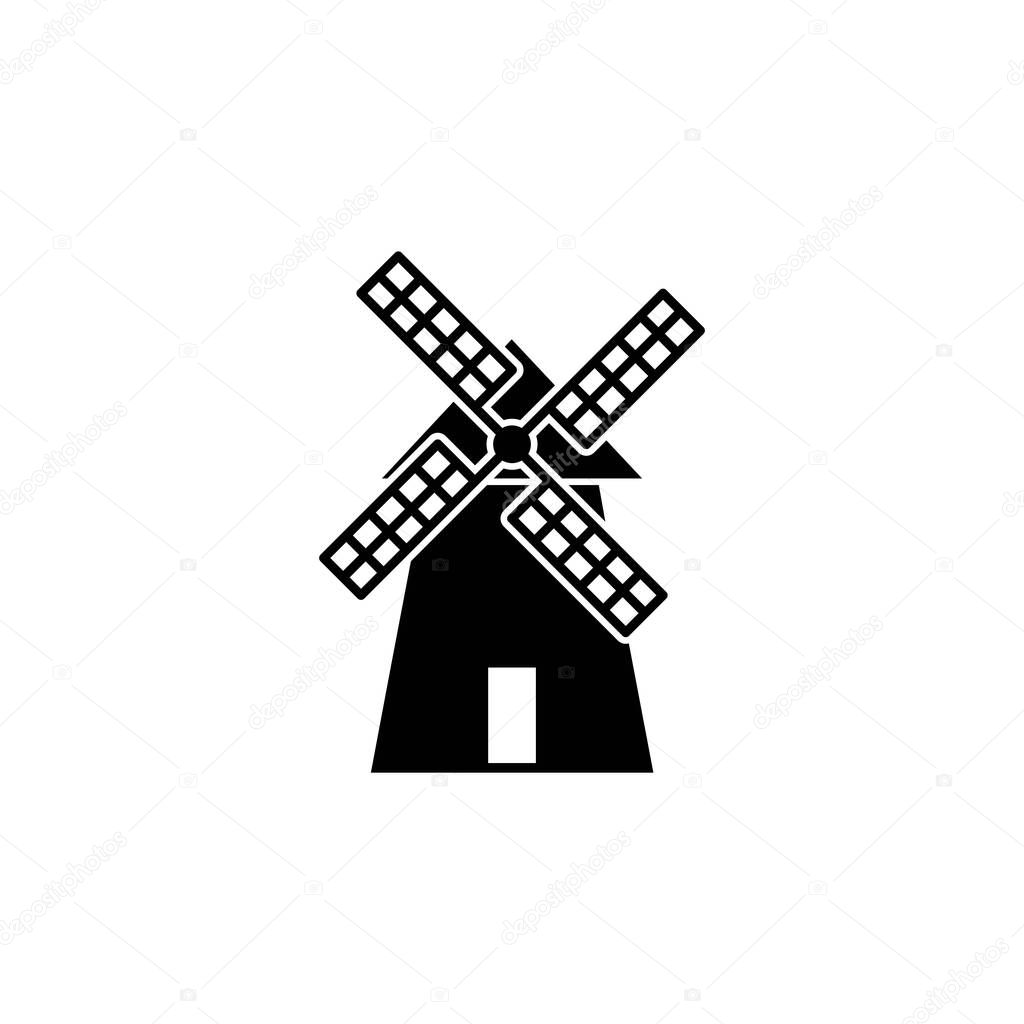 Illustration Vector graphic of Windmill icon template