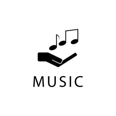 El ve müzik simgesinin İllüstrasyon Vektörü grafiği