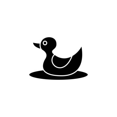 Ördek simgesi şablonunun Çizim Vektörü grafiği