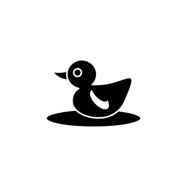 Ördek simgesi şablonunun Çizim Vektörü grafiği