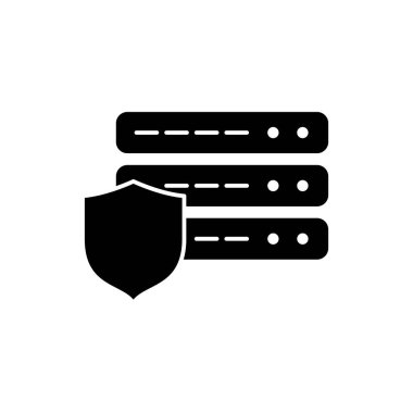 Sunucu simgesi şablonunun İllüstrasyon Vektörü grafiği